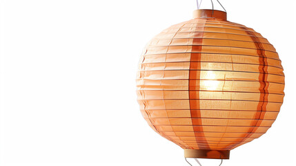 Fototapeta premium Paper lantern, isolated, white background