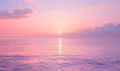 Obraz premium serene sunset over the ocean, Generative AI