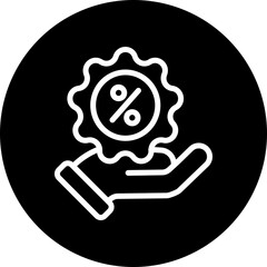 Offer Vector Line White Circle Black