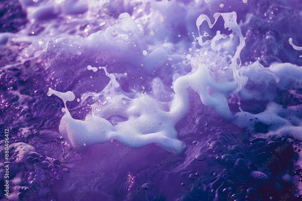 Canvas Prints purple sea foam background generative ai