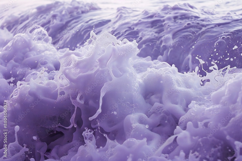 Canvas Prints purple sea foam background generative ai