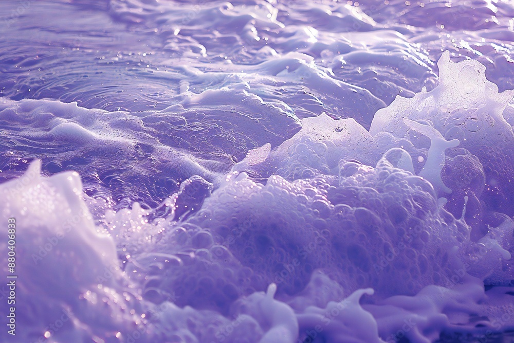 Canvas Prints purple sea foam background generative ai