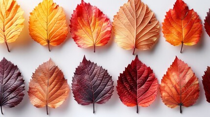Obraz premium Autumn Leaves Collection Generative AI