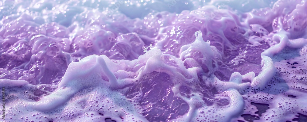 Canvas Prints purple sea foam background generative ai