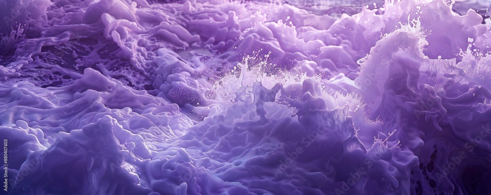 Canvas Prints purple sea foam background generative ai