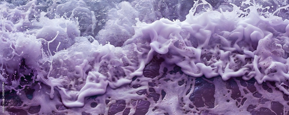 Canvas Prints purple sea foam background generative ai