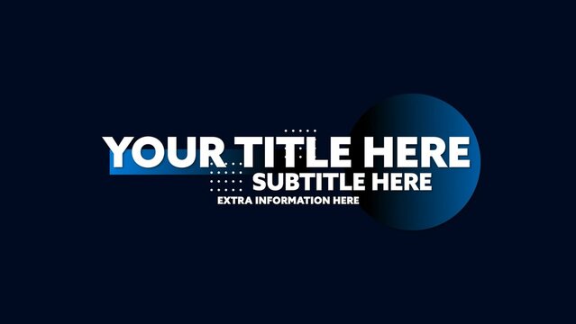 Modern Business Title Intro