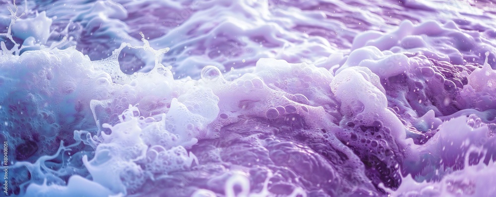 Canvas Prints purple sea foam background generative ai