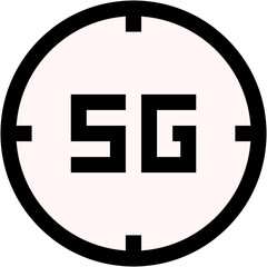 Vector Icon 5G Target, Technology, 5G, internet, wireless