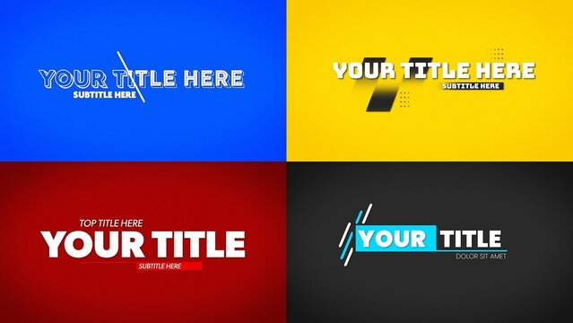 Universal Titles Intro Mega Bundle