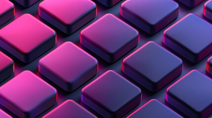 Fototapeta premium Abstract Purple and Pink 3D Diamond Pattern