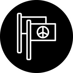 Union Vector Line White Circle Black