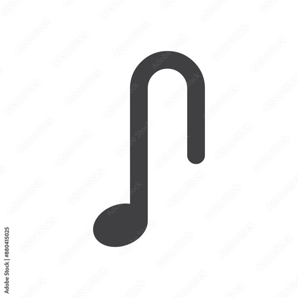 Poster note music with initial letter