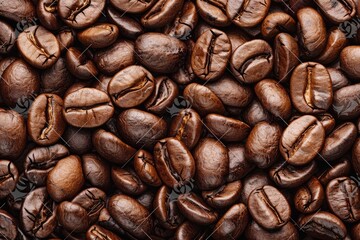 Close-Up of Roasted Coffee Beans