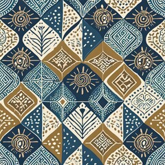 Ethnic abstract Seamless geometric pattern in tribal, folk embroidery, and Mexican style. Aztec geometric