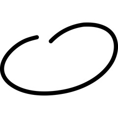 Circular Scribbles Icon. Hand Drawn Circle Line Sketch. Vector Illustration
