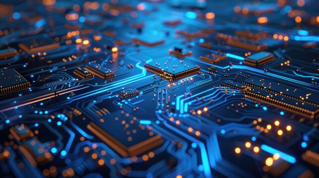 A detailed view of a computer's internal components