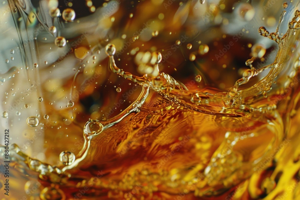 Poster a close-up shot of a glass filled with a clear liquid, suitable for use in various contexts such as 