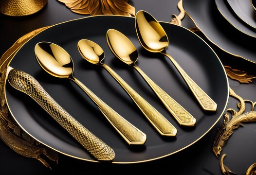 elegant year snake themed serving spoons stylish dining experience, tableware, dinnerware, silver, utensils, kitchen, accessories, cooking, food, meal, occasion, home