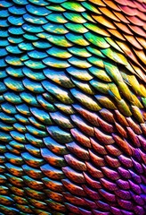 Obraz premium glistening snake scales reflecting reptilian pattern nature, shiny, serpent, skin, shimmering, glossy, gleaming, scaly, shining, glittering, reflective, smooth, texture
