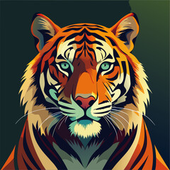 Tiger Colorful Vector