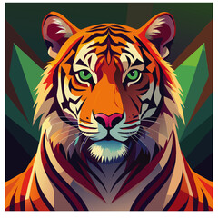 Tiger Colorful Vector