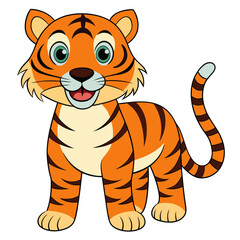 Tiger Colorful Vector