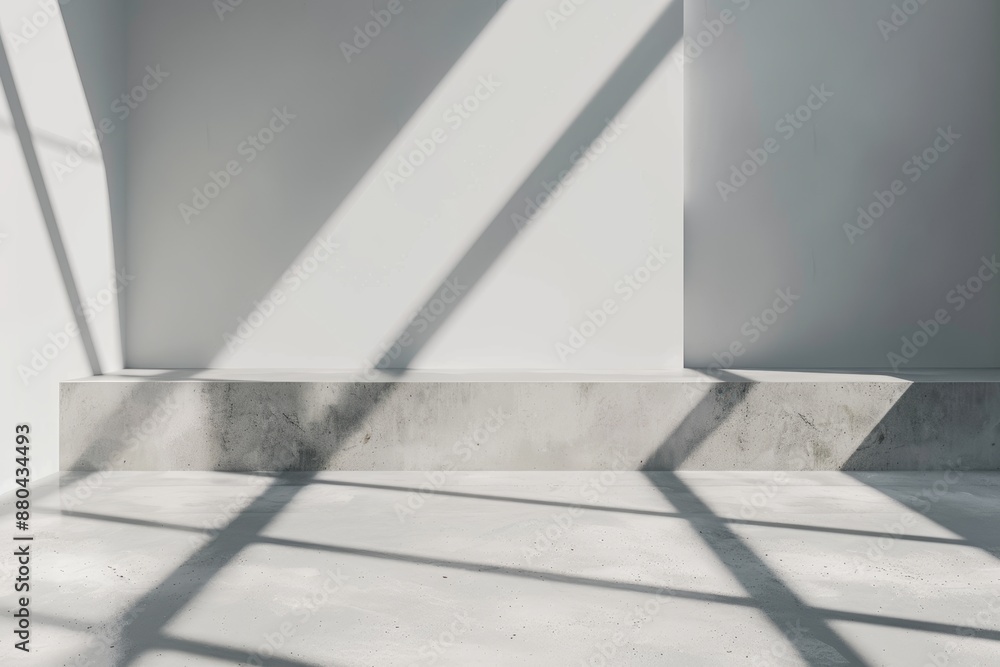 Poster presentation of a product with a gray background that features beautiful light and shadows