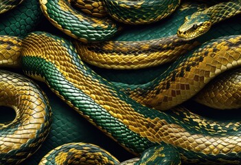 Fototapeta premium elegant snake design pillow shams stylish bedroom decor, reptile, creature, wildlife, exotic, serpentine, slithering, animal, pattern, printed, artful