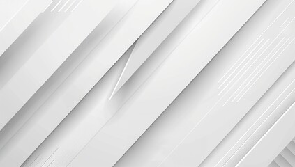 Obraz premium Abstract White Geometric Shapes