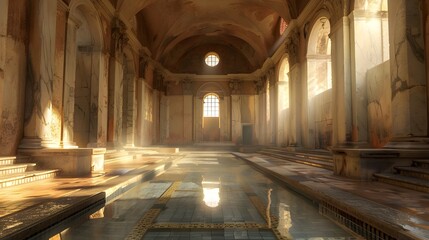 Holographic and Digital Elegance in an Ancient Roman Bathhouse