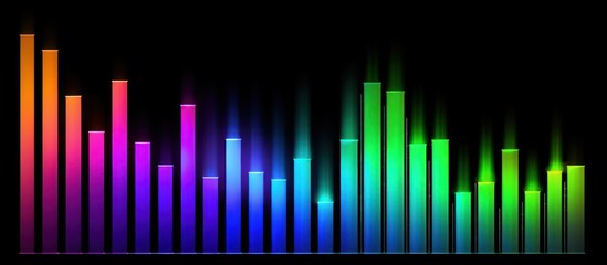 Colorful Audio Equalizer Bars