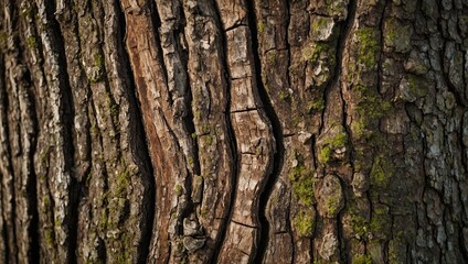 Fototapeta premium Bark of a tree showing the rough texture 