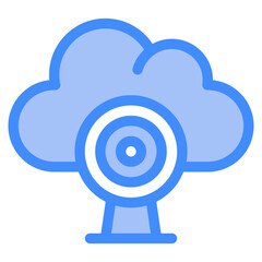 web cam, cloud, Cloud Service, networking, information technology Icon