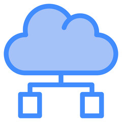 networking, cloud, Cloud Service, networking, information technology Icon
