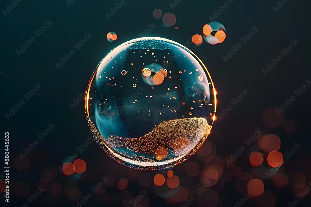 Canvas Prints soap bubble on transparent background