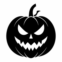 Retro Halloween Vector Art, Pumpkin Clipart, Sublimation Icon Illustration for Spooky Season