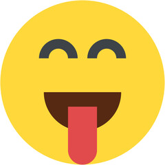Vector Icon Tongue, emoji, emotion, smiley, feelings
