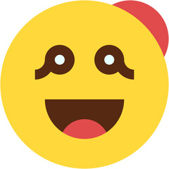 Vector Icon girl, emoji, emotion, smiley, feelings