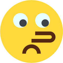 Vector Icon liar, emoji, emotion, smiley, feelings