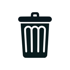 trash recycle bin clean logo vector illustration template design