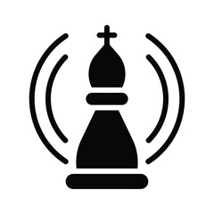 Trendy vector of chess pawn in editable style, strategy in modern design style
