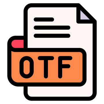 Vector Icon odt, file type, file format, file extension, document