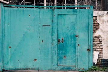 destroyed building in a city lost in the war in Ukraine