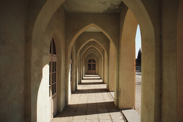 Old hallway walkway, Old archway, Old town, medieval arch, historical path, porch arch