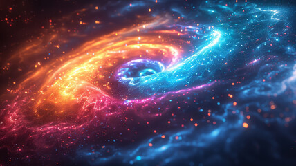 Futuristic Swirl in Space