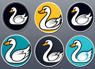Fototapeta premium Swan generative ai