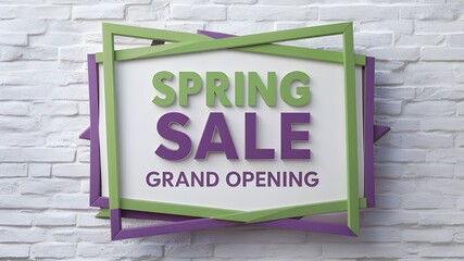 For sign on the wall