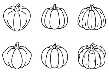 Pumpkin Pulp Line Art Autumn Theme