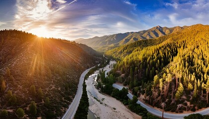 Lytle Creek At The Forest Mountains In San Bernardino County, California, United States